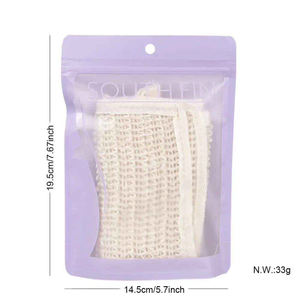 Lingette de bain en coton et chanvre végétal naturel, bain et frottement, décontamination, serviette