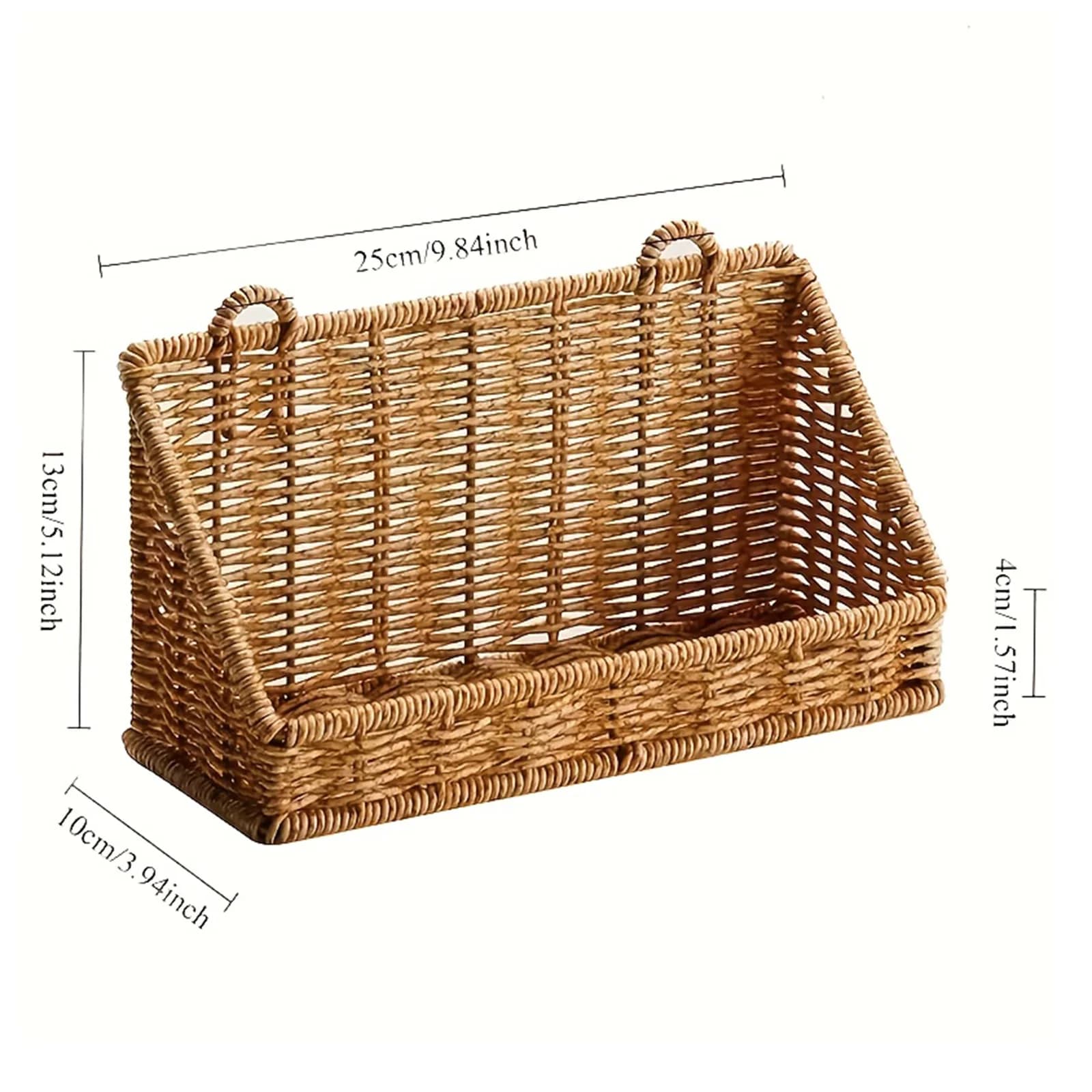 Panier tissé, panier mural rustique multifonctionnel de grande capacité, organisateur de cuisine