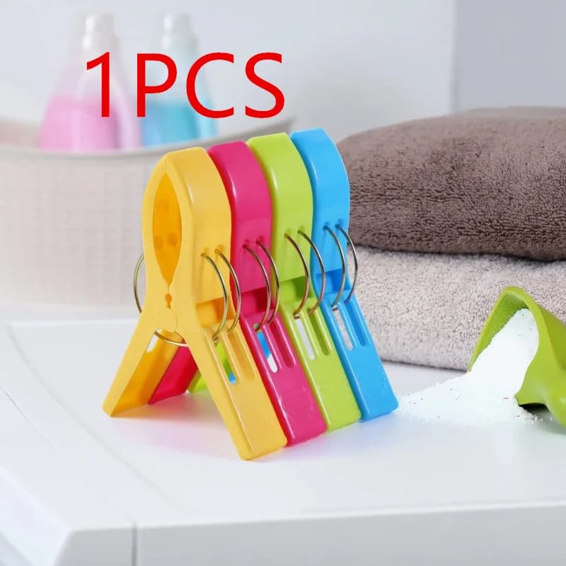 Pinces à serviettes de plage en plastique, grandes, motif animaux mignons, pour transats et séchage 