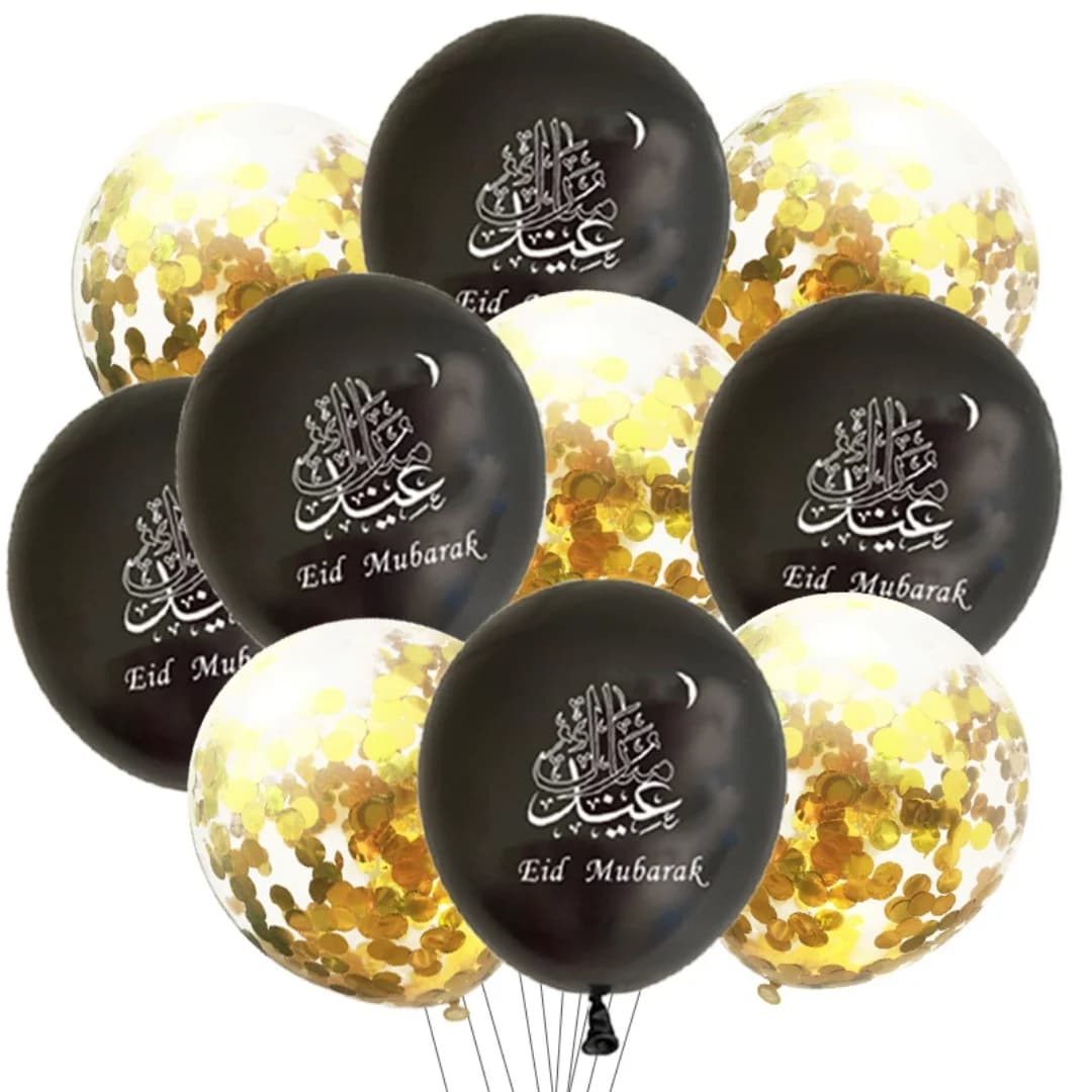 10 pièces Eid OMRA Mubarak ballon en Latex Ramadan Kareem décor Air Globos Ramadan Mubarak musulman