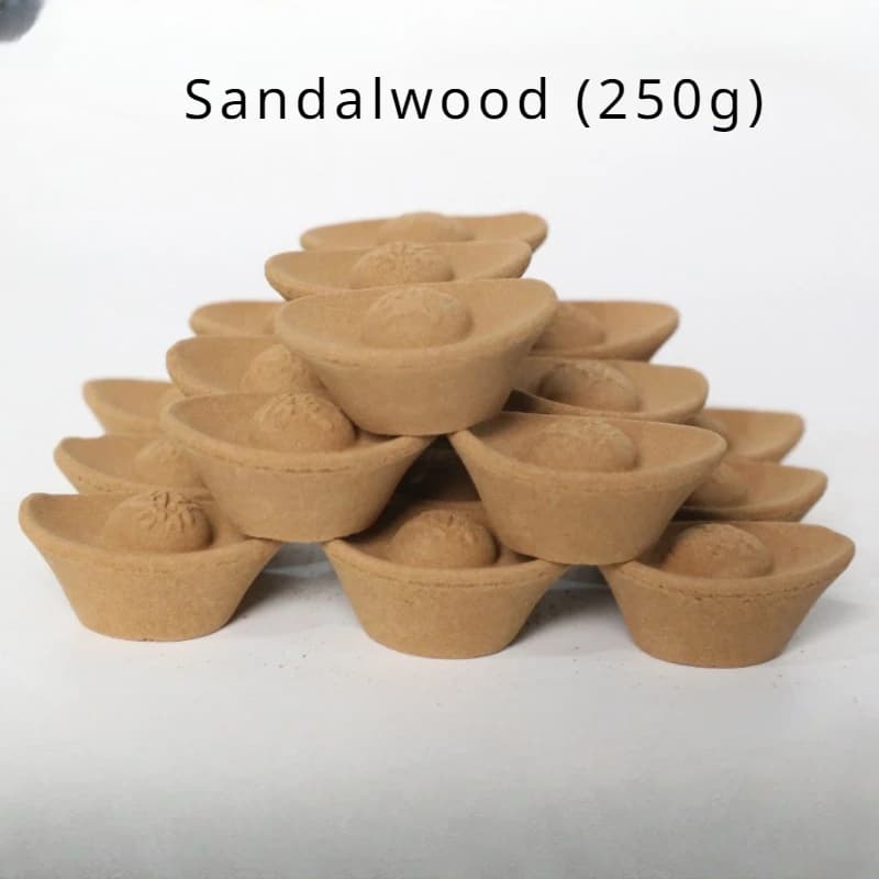 Encens bouddha en bois de santal, parfum de lingot, tour naturelle, maison pour le dieu de la riches
