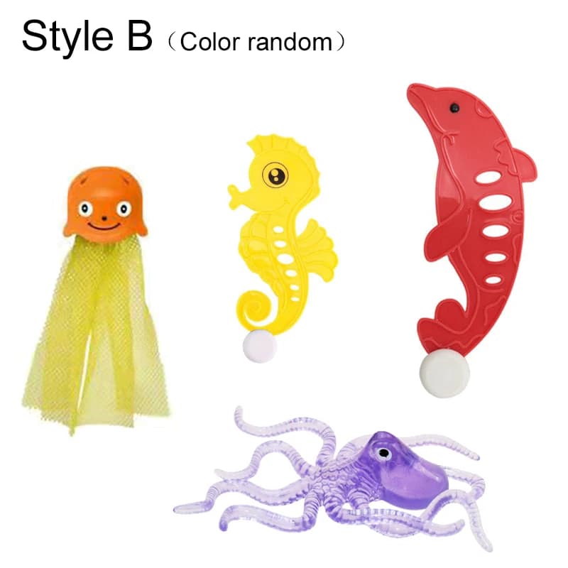 Accessoires de plongée, décoration de piscine, plastique coloré, équipement de jeu aquatique d'été,