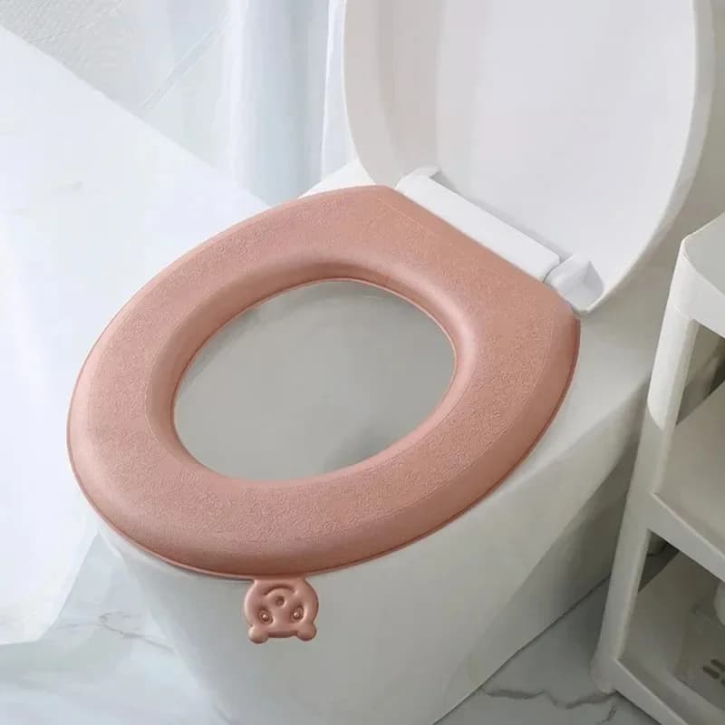 Housse de siège de toilette EVA, universelle, imperméable, coussin épais, avec poignée rabattable po