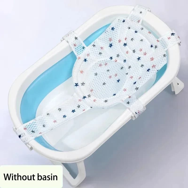 Tapis de bain suspendu antidérapant pour nouveau-né, longueur réglable, support de baignoire, siège 
