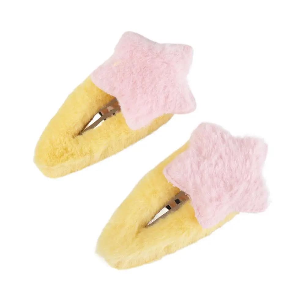 Pince à cheveux étoile en peluche de Style minimaliste, accessoires pour cheveux, coiffure en peluch