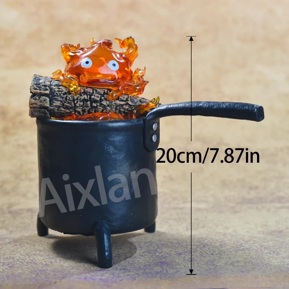 Aixlan-Figurine de la Flamme du Cœur en PVC de 20cm, Jouet de Collection, Calcifer, Amine, Cadeau de