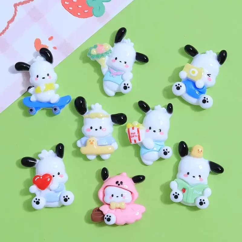 10 pièces nouveau dessin animé Kawaii mignon amour bouquet d'animaux série résine Scrapbook bijoux à