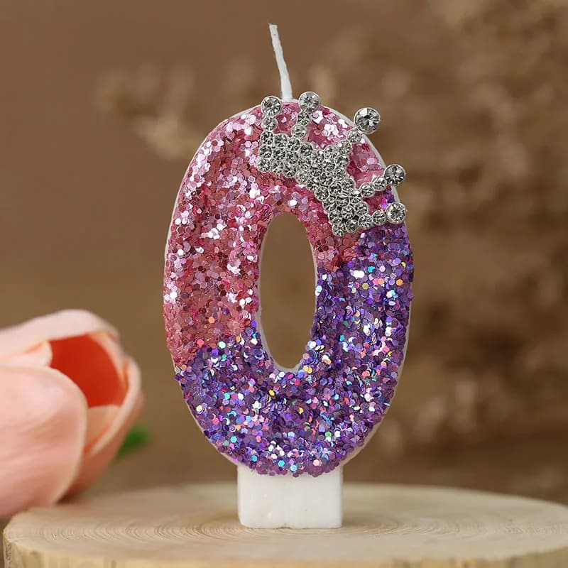 Bougie d'anniversaire couronne de princesse, décoration de bougie d'anniversaire, changement de coul