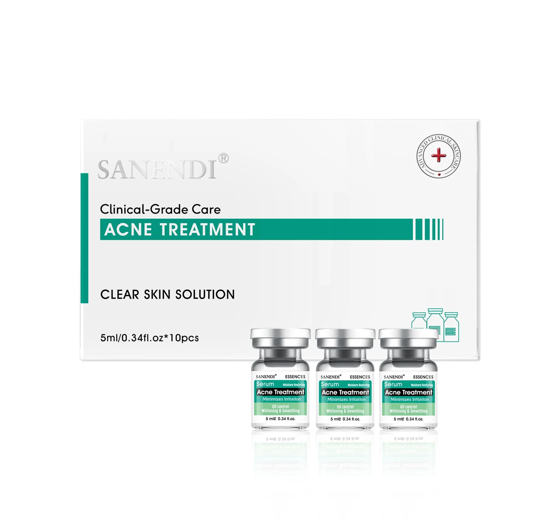 Ensemble d'essence de salon de soins du visage AQUA coréen de soin de la peau-acide hyaluronique et 