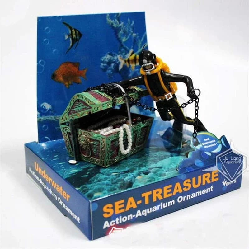 Décoration d'aquarium, trésor Frogman, aménagement paysager, trésor Pirate, décoration d'aquarium