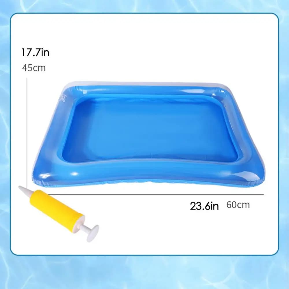 Bassin gonflable portable pour les pieds, bain de pieds pratique pour la piscine et la plage, lavabo