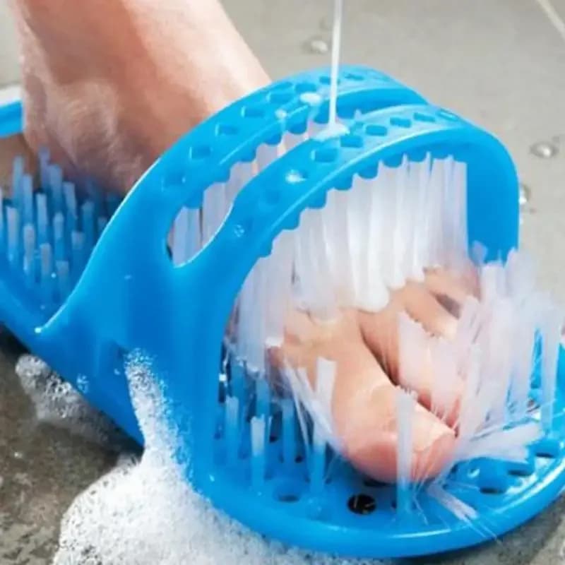 Brosse de bain en plastique pour chaussures, douche, masseur, pantoufles, chaussures de bain, brosse