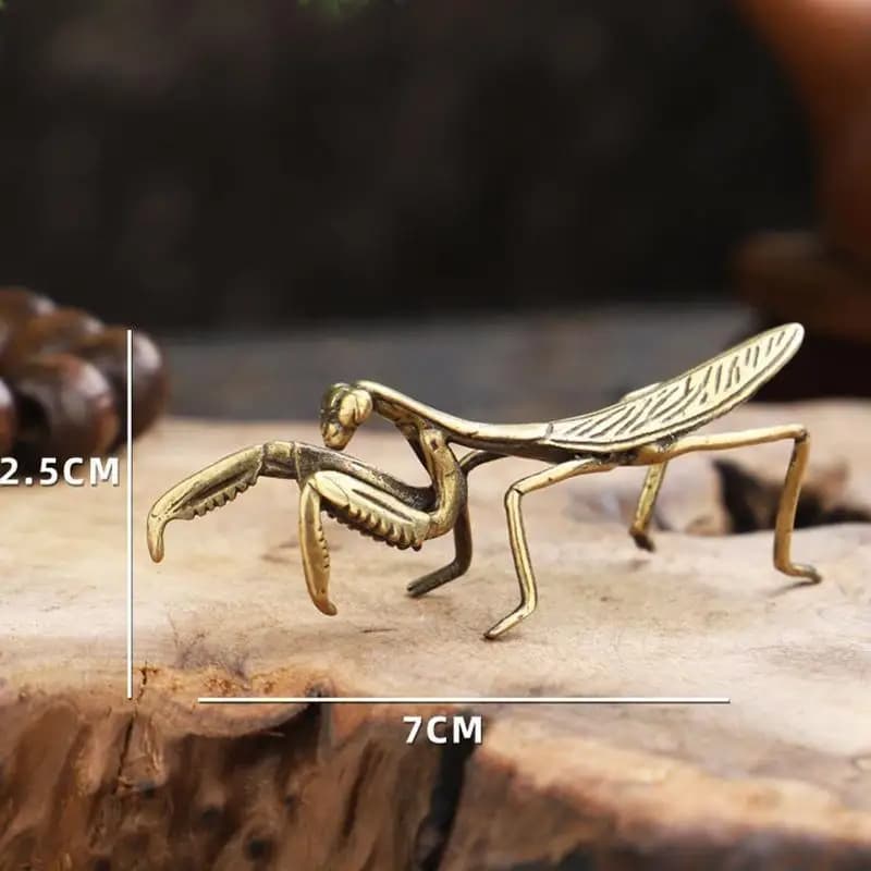Ornement Miniature mante en cuivre, Pot de fleur Vintage, accessoires artisanaux décoratifs, thé Ant