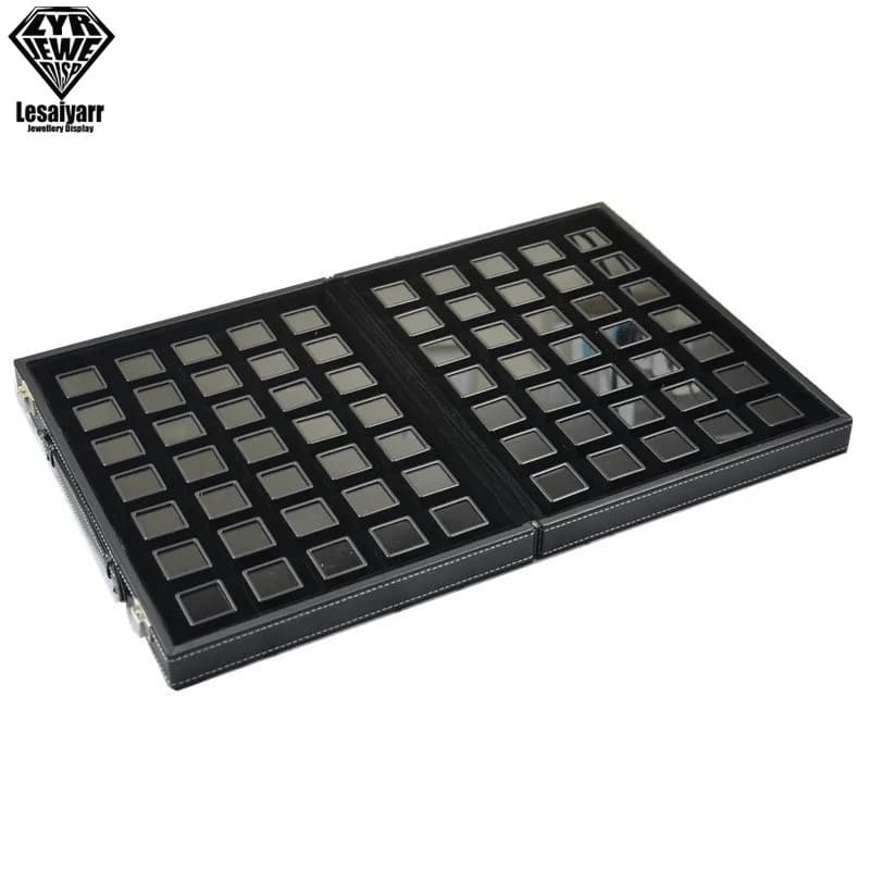 Grilles bijoux gemme voyage affichage cuir sac de transport vitrine diamant en vrac pierres précieus