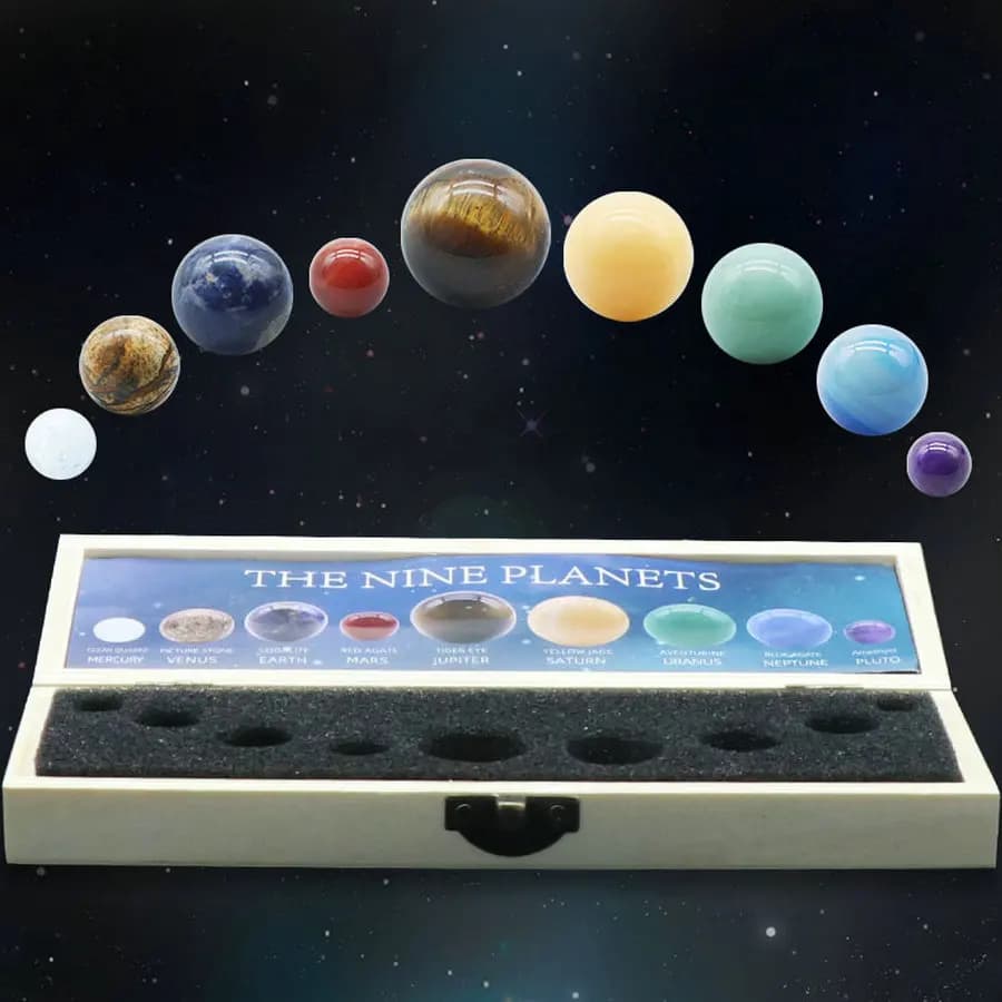 Kit de Boule de Sphère de Clip, 9 Communautés ètes, Système Solaire, Pierres Précieuses, Modèle de T