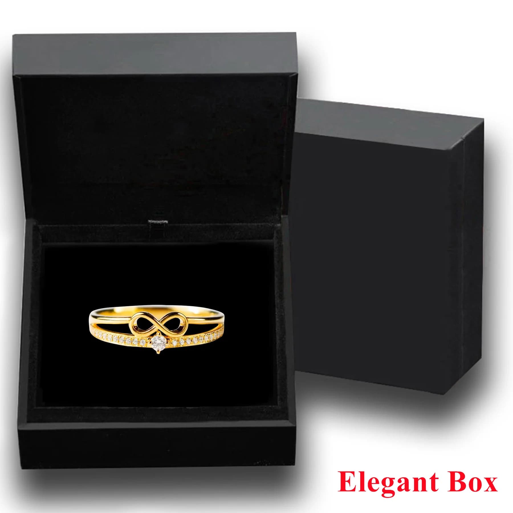 Bague brillante en Zircon avec élément de nœud papillon, bijoux minimalistes élégants, donnez un cad