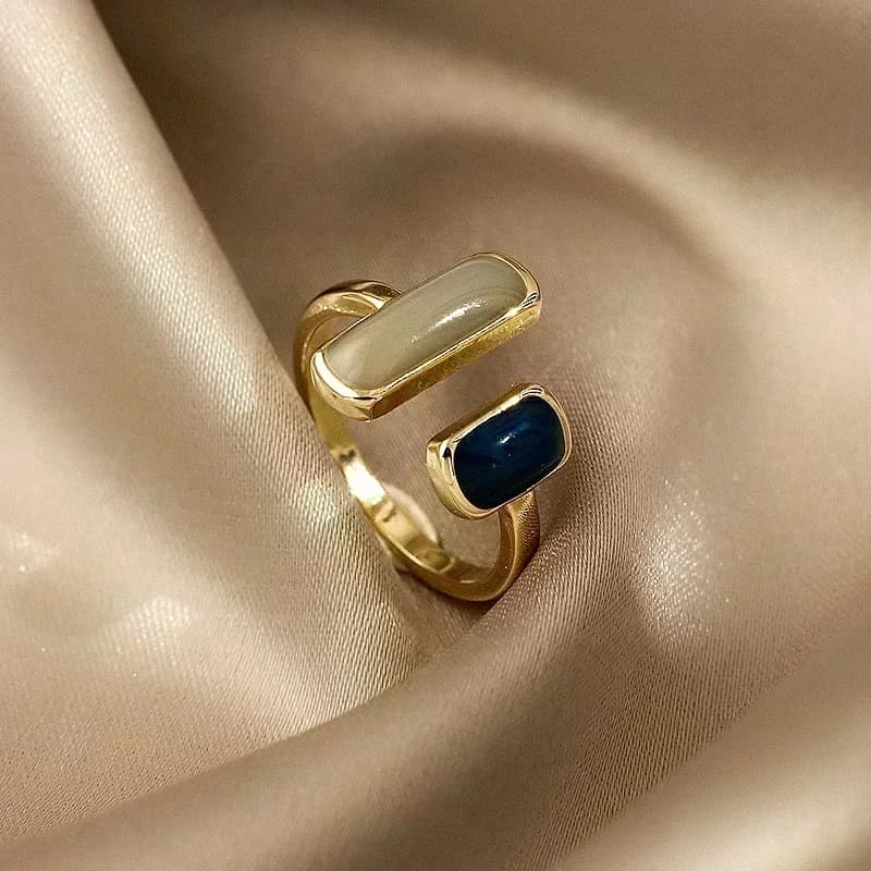 Bagues en perles d'imitation minimalistes pour femmes, mode coréenne, bagues en perles irrégulières,