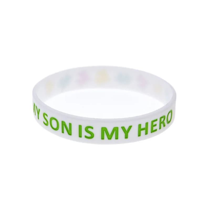 Bracelet en Silicone mon fils est mon héros, 1 pièce, sensibilisation à l'autisme, Bracelets inspira