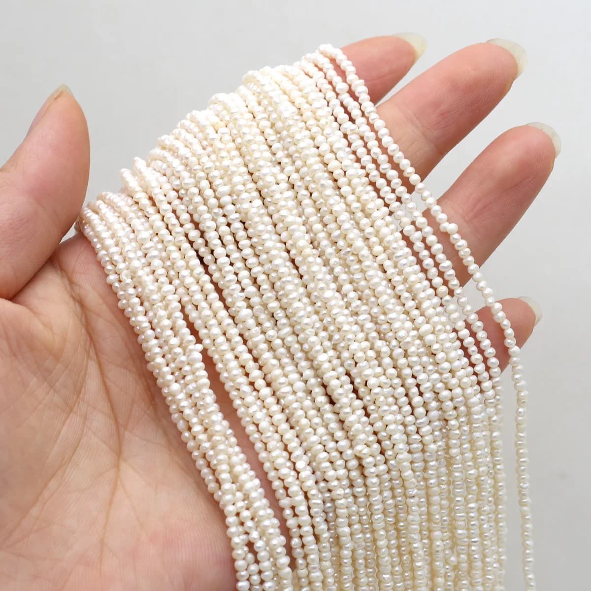 Perle d'eau douce naturelle perlée, Mini petite perle de poinçon pour la fabrication de bijoux, acce
