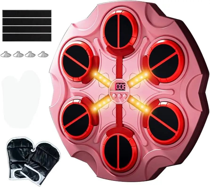 Machine de boxe musicale, machine d'entraînement de boxe intelligente avec gants, machine de boxe mu