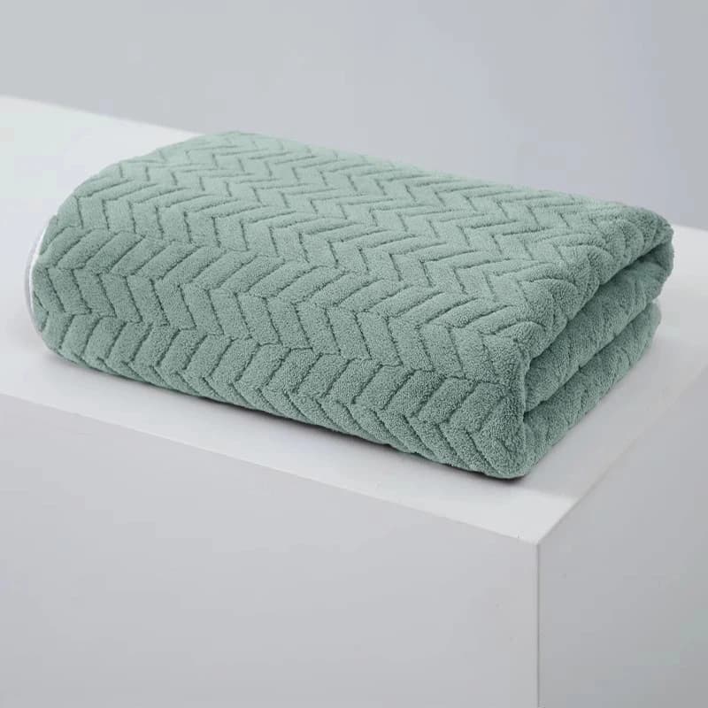 Serviettes de bain en velours corail épais de haute qualité, serviettes douces et absorbantes, servi