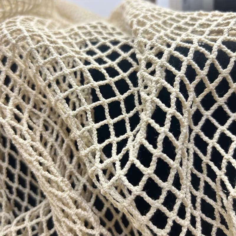 Filet de lin en coton créatif pour vêtements, tissu de créateur de mode, matériel de couture fait à 