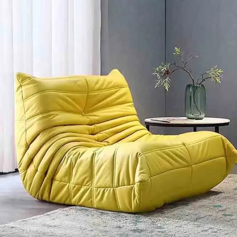 Fauteuil de sol paresseux pour salon, siège individuel en mousse sans accoudoirs, fauteuil de coin c