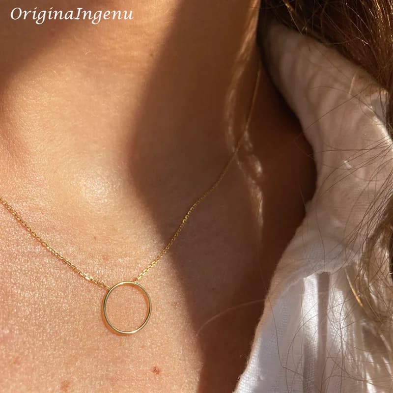 Collier Ras du Cou Rempli d'Or pour Femme, Bijou Fait à la Main, Style Boho