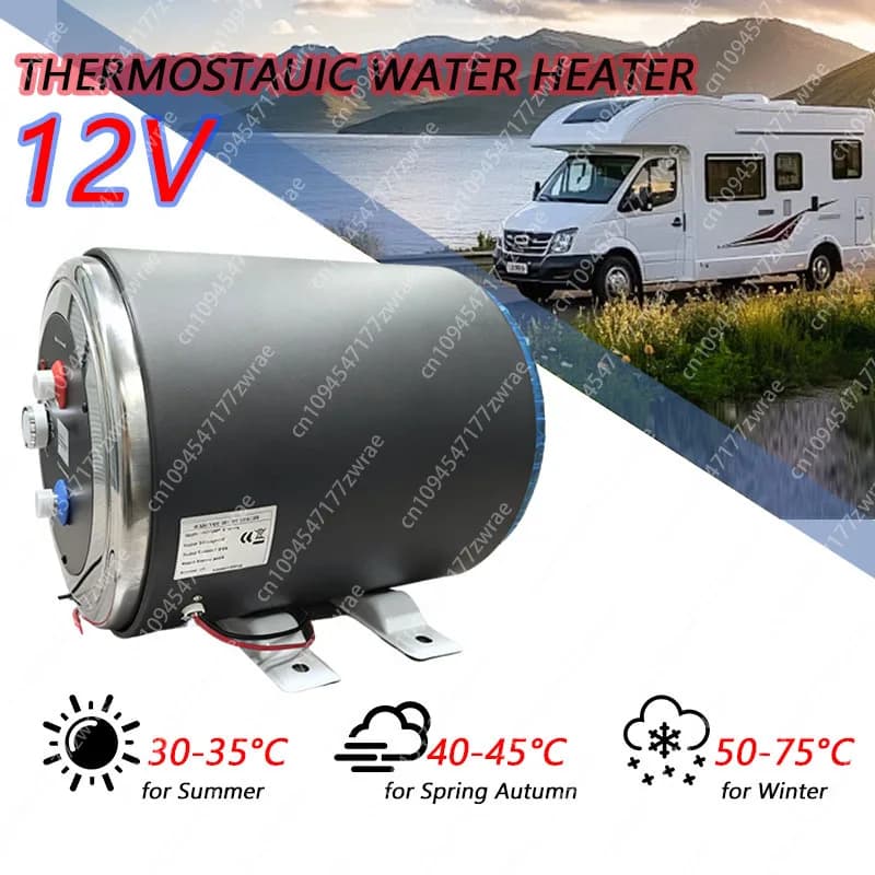 12V RV chaudière chauffe-eau électrique Camping véhicule caravane stockage d'énergie chauffe-eau 200