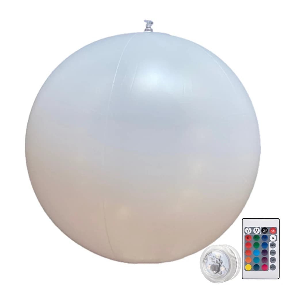 Boule de jardin LED extérieure télécommande piscine gonflable ballon LED 16 couleurs boule gonflable