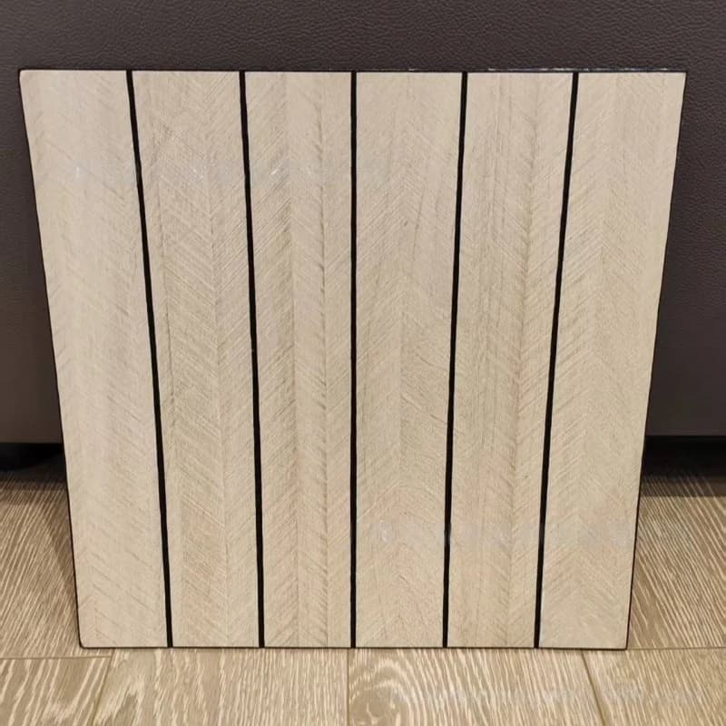 Panneaux muraux 3D auto-adhésifs en lattes de bois, papier peint imitation grille en bois à peler et