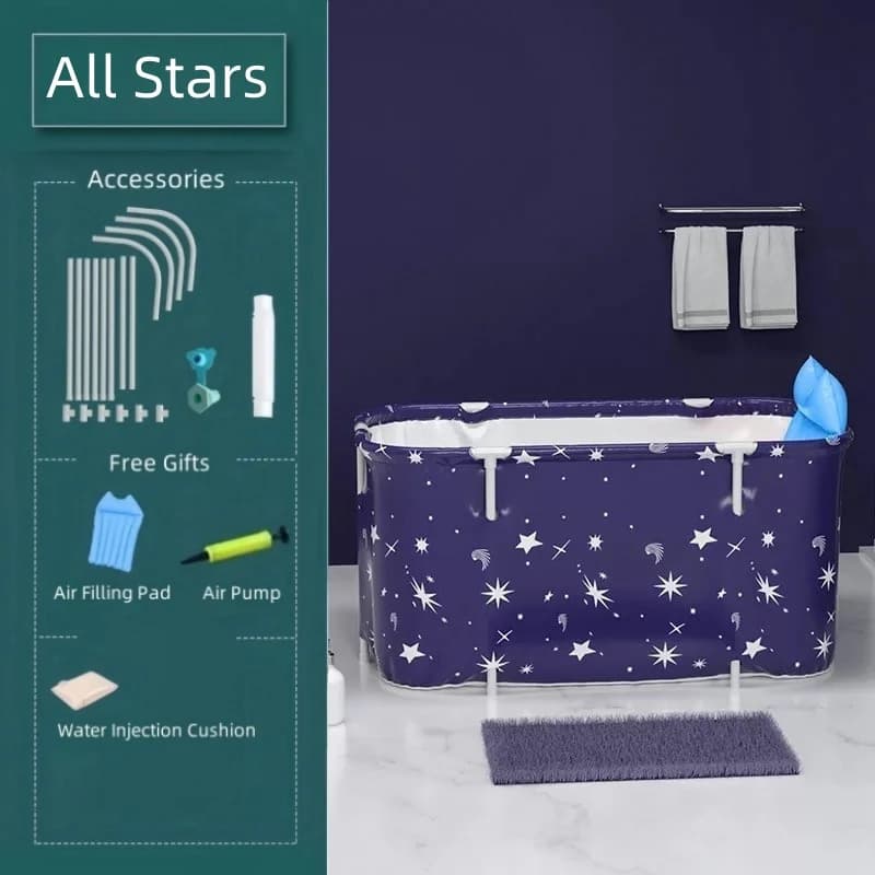 Baignoire pliable Portable pour adultes et enfants, grande capacité, légère, pour la maison, les voy