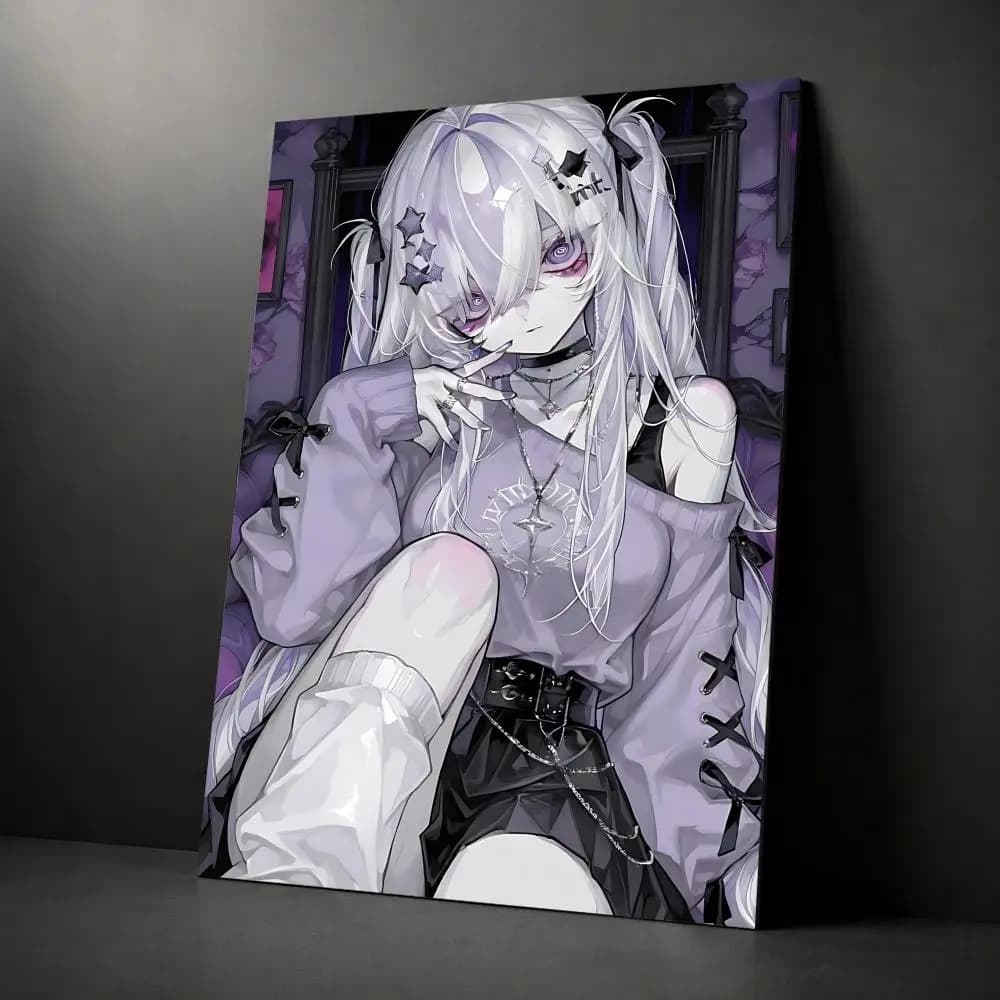 Affiche de dessin animé mignon ANIME J-Jirai Kei, décoration de maison HD, autocollante, imperméable