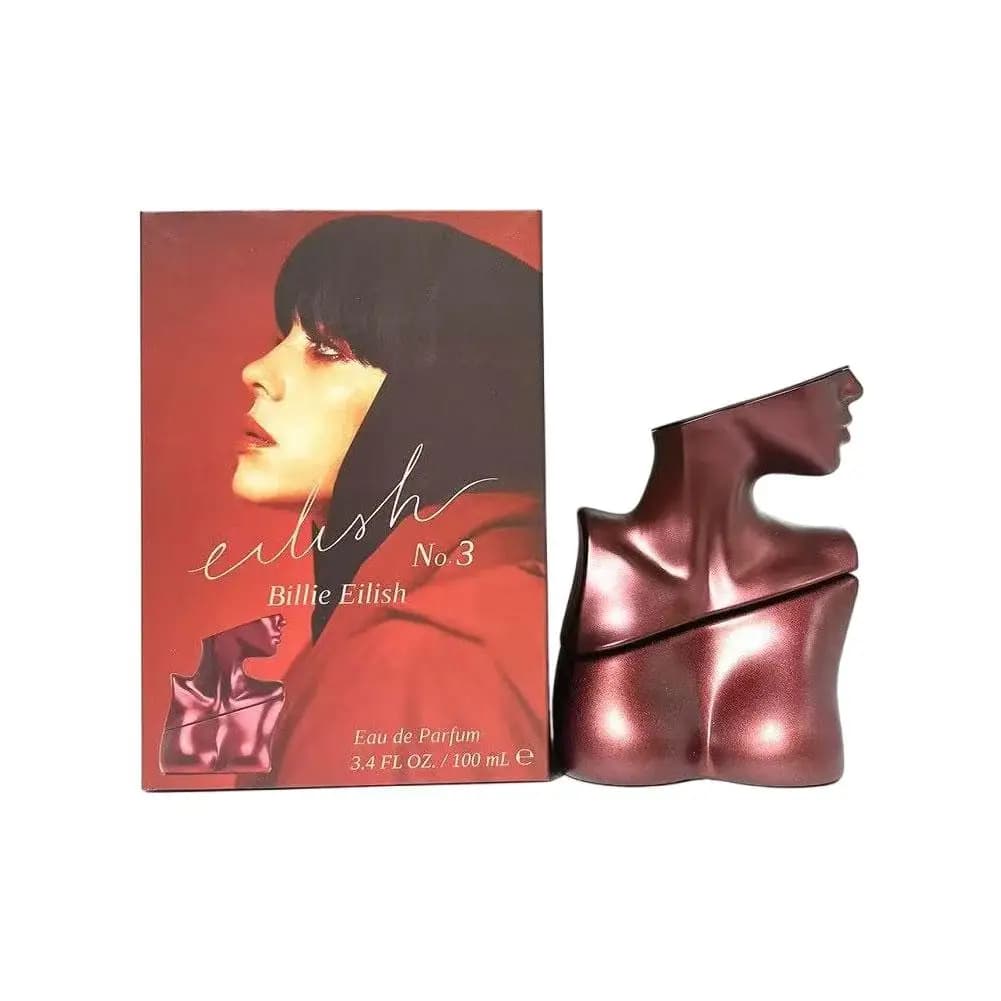 Eilish No 2 No 3 par Billie Eilish, Eau de Parfum, parfum boisé épicé, flacon sculpté gris, édition 