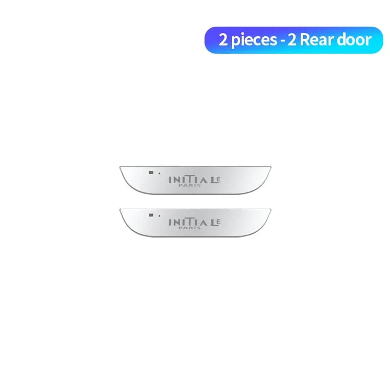 Pédale de bienvenue LED mobile en acrylique, alimentation USB, plaque de seuil de voiture, seuil de 