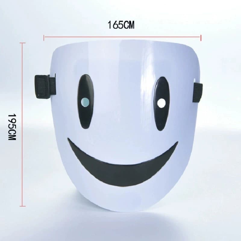 Masque de fête cosplay visage souriant, masque d'anime, accessoires de costume, masque de carnaval,