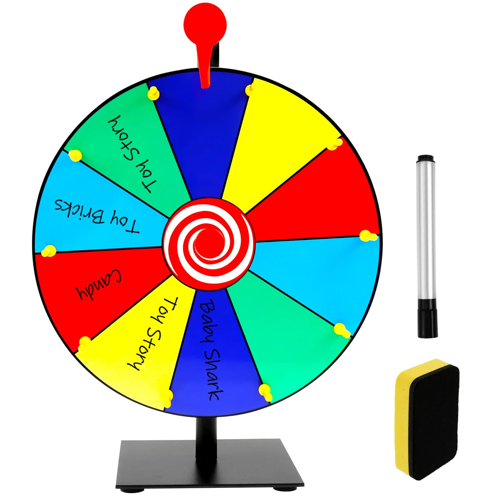Roue de prix bricolage roue rotative interactive roue de jeu de fête de famille avec essuie-glace de