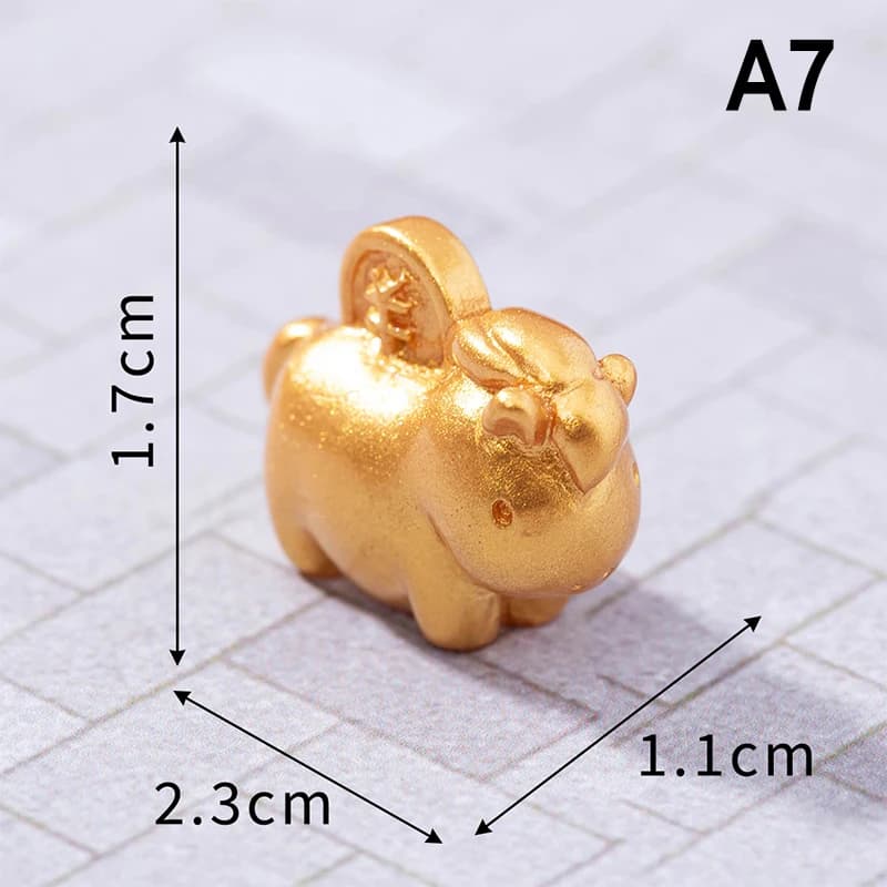 Figurines miniatures du nouvel an 2026, dessin animé cheval porte-bonheur, Micro paysage, intérieur 