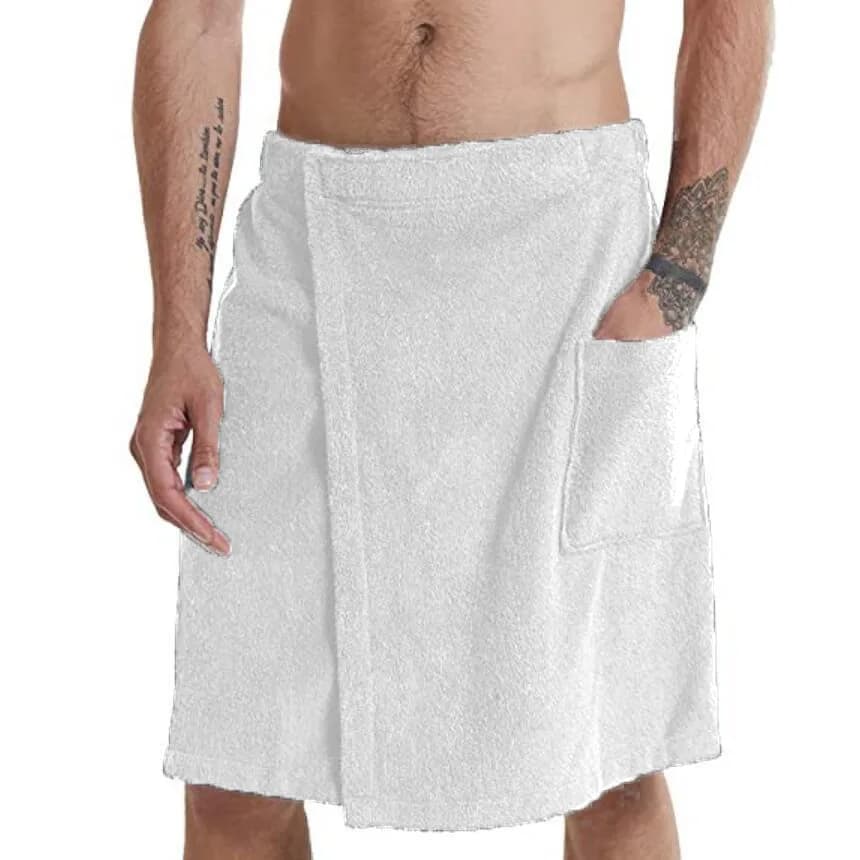 YOMDID-Serviette de Bain Douce et Portable pour Homme, Peignoir de Poche, Douche, Round Sauna, Gym,