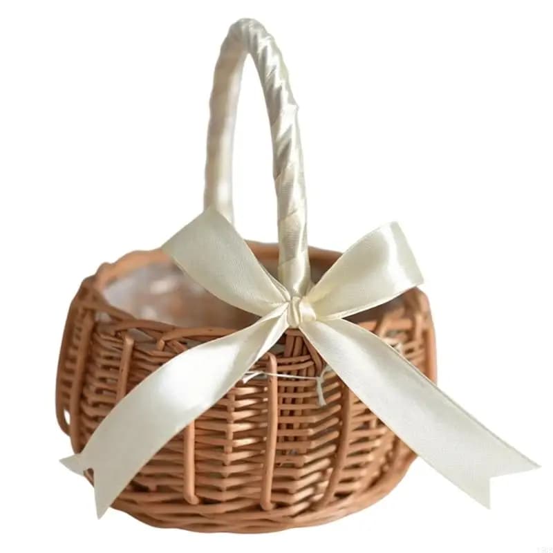 Panier en saule tissé à main, pour décoration maison le rangement, matériaux naturels durables, parf