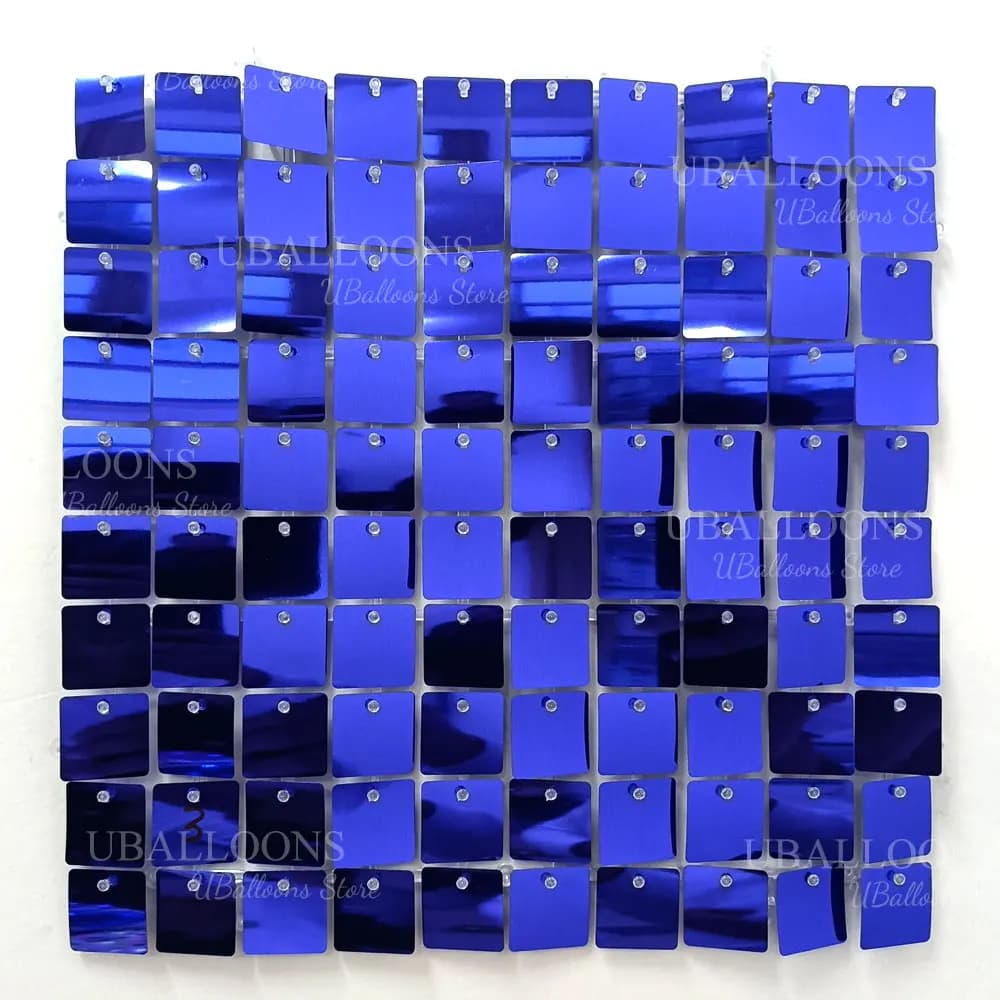 Panneaux muraux scintillants bleu Royal, 12/18/36 pièces, panneaux de fond muraux à paillettes bleue