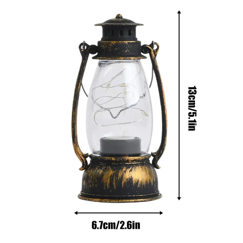 Lanterne Vintage à batterie, lanternes décoratives d'intérieur, lumières scintillantes pour la maiso