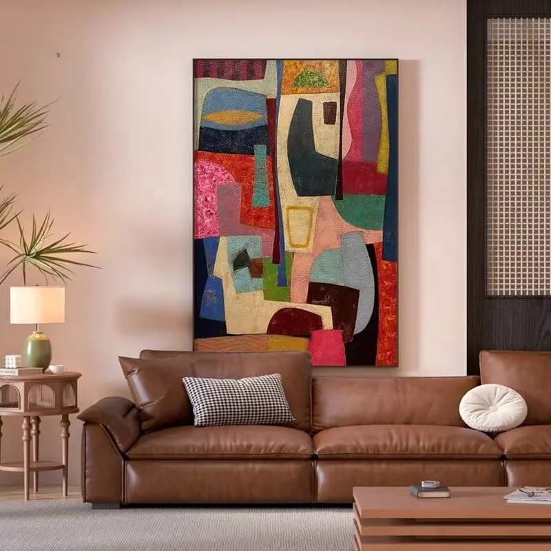 25663-Peintures décoratives personnalisées, peintures de paysages avec cadres sur mesure, peintures 
