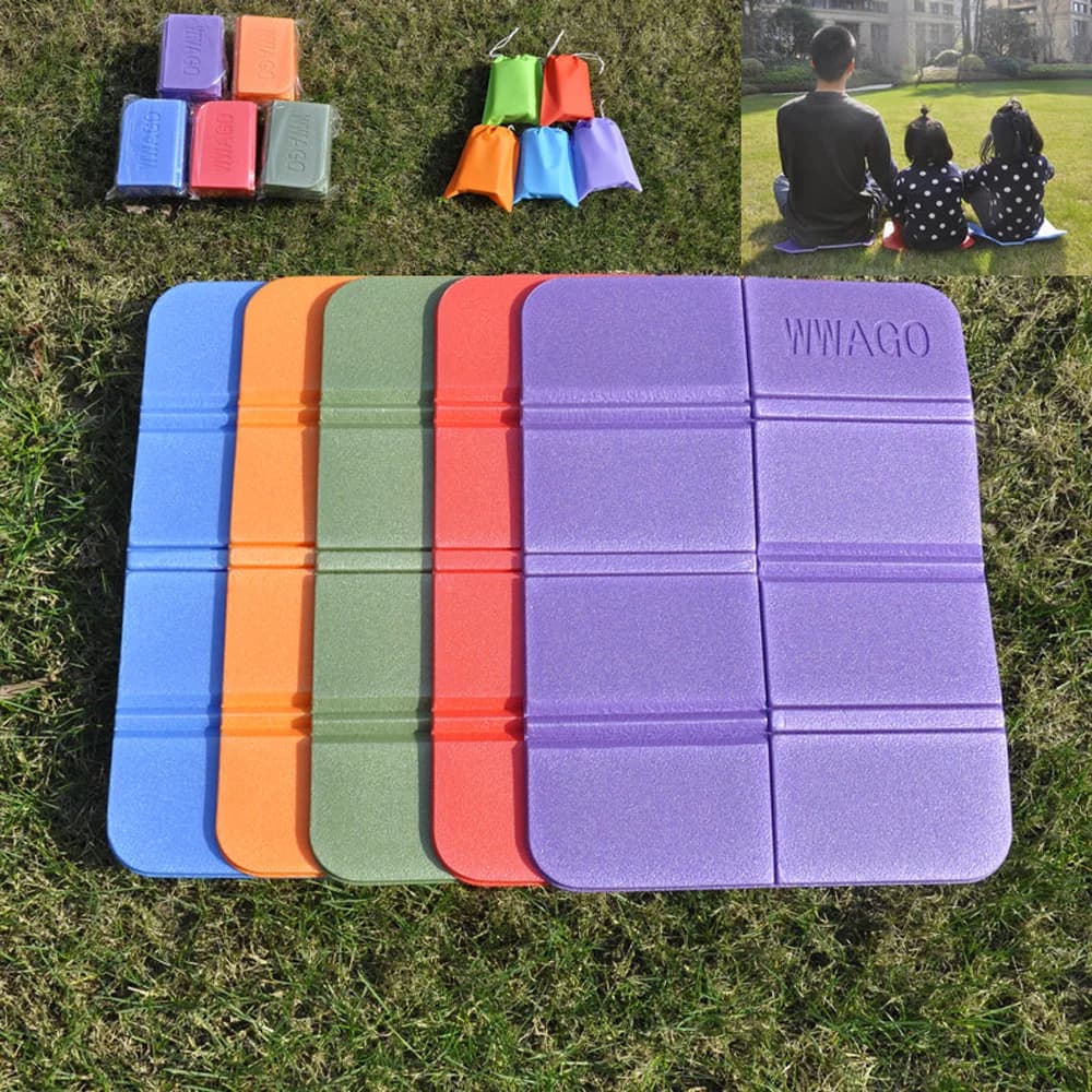Siège de coussin de camping souple, imperméable, pour randonnée, pique-nique, portable, pliable, rés
