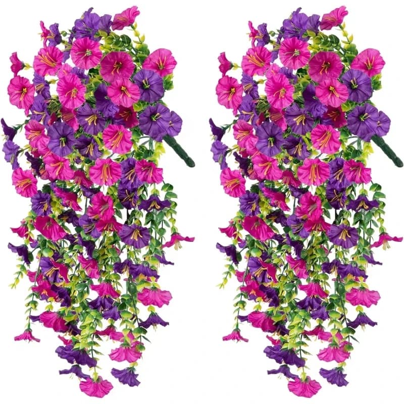 Guirlande de fleurs artificielles Morning Glory pour mariage, décoration intérieure, Saint-Valentin,