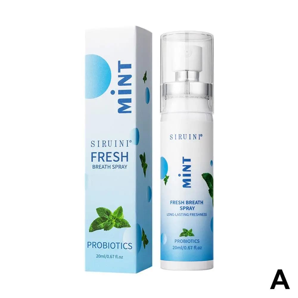 Spray rafraîchisseur d'haleine, saveur fruitée, artefact, portable, pour femme et homme, spray bucca