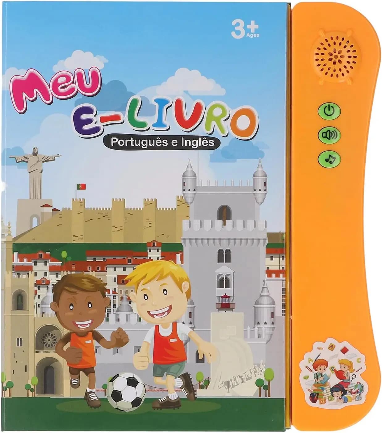 Livre sonore anglais portugais, chiffres de l'alphabet bilingue pour enfants, animaux, Fruits et lég