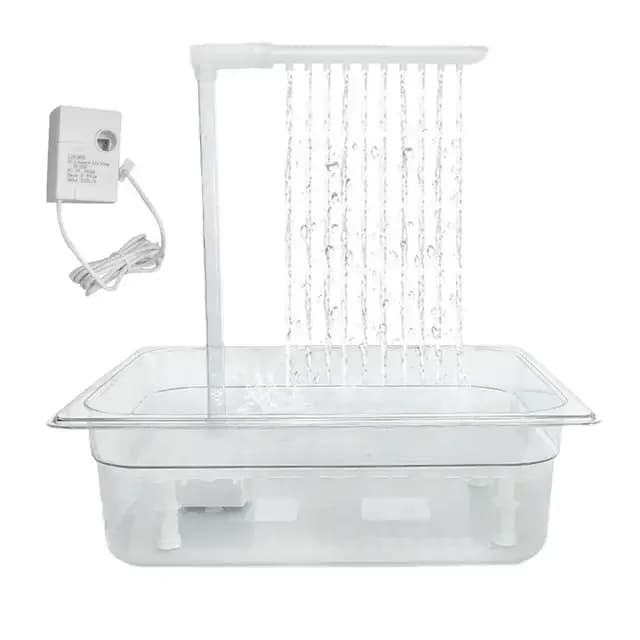 Bain de perroquets, boîte de douche polyvalente pour oiseaux, robinets multiples pour le nettoyage d