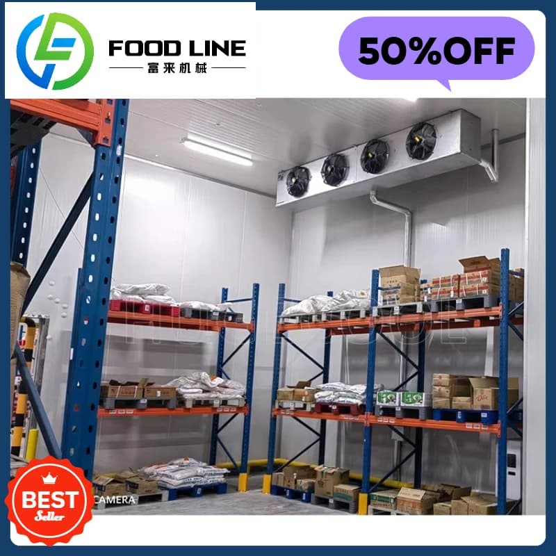 Stockage des aliments, salle froide, promenade dans le congélateur, stockage au froid, réfrigération