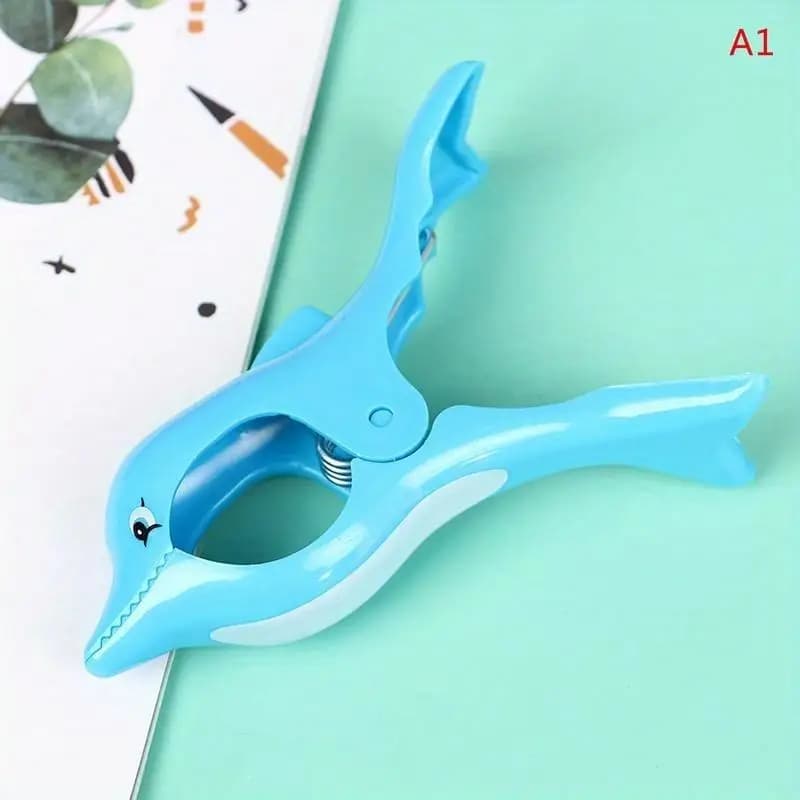 1 pince à serviette de plage en plastique pour transats, pinces décoratives en forme d'animaux, gran